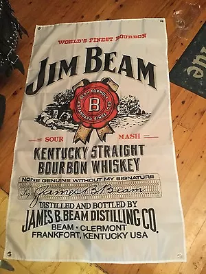 $43 • Buy Jim Beam Flag  Mancave Art  Bar Bourbon MAN CAVE IDEAS Sign MENS GIFT IDEA SIGN 
