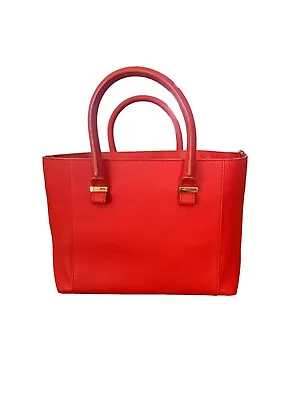 Victoria Beckham Liberty Leather Tote Bag Red • $313.20
