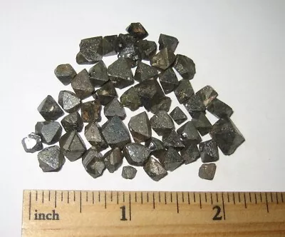 50 TINY NATURAL ROUGH .2 -.3  MAGNETITE CRYSTAL MINERALS FROM BRAZIL ~ 28g *5 • $16.32