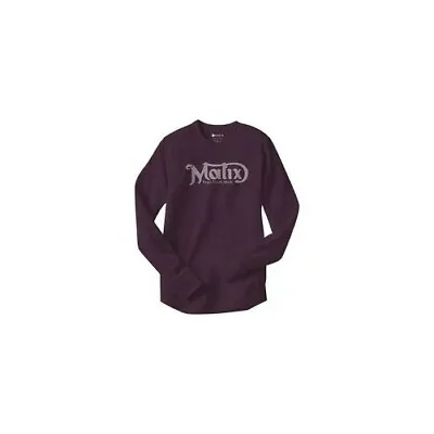 MATIX Longsleeve Crew Sweater Shirt MFGS THERMAL BURGANDY • $39.95