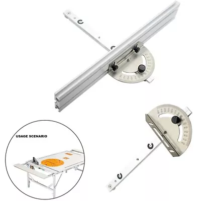 Accurate Woodworking Table Saw Adjustable Angle Miter Gauge Guide Rails • $51.48