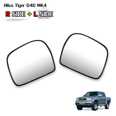 Pair Wing Side Door Mirror Glass Lens Fits Toyota Hilux Tiger D4D MK4 1998 2004 • $58.40