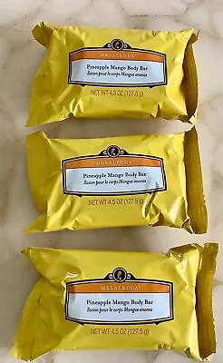3 Bars Of Melaleuca Pineapple Mango 4.5 Oz. Bar Soap Free Shipping • $15.95