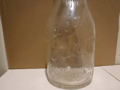 1 Quart Ideal Farms Dairy Milk Bottle North Haledon NJ • $15