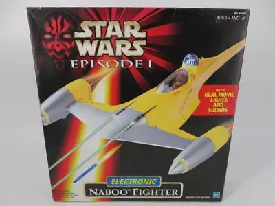 NEW - 1998 Hasbro Star Wars Episode I Electronic Naboo Fighter - SEALED • $64.99