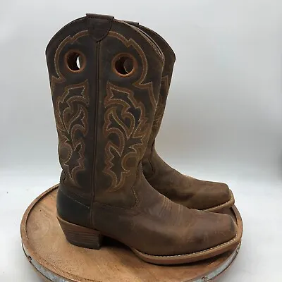 $94.99 • Buy Justin Men's Puncher 13  Tan Buffalo Western Boot 7311 Square Toe Size 9 EE Wide