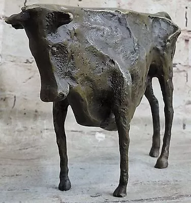 Cubist 100% Solid Bronze Sculpture Bull Signed Pablo Picasso Abstract Modern NR • $309