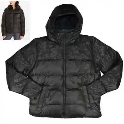 Marmot Women's Medium Guide Down Hoody Black Techno Camo Jacket New On Sale! • $199.95