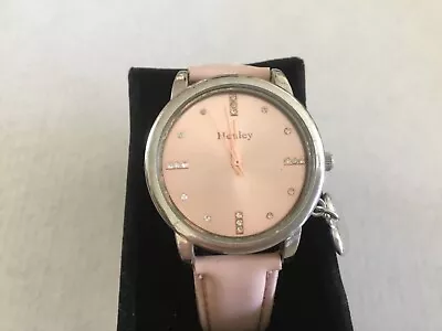£5 • Buy HENLEY Ladies Pink Dial  Watch Pink  Strap.& Silver Charm H06065