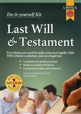 £16.83 • Buy Last Will & Testament Kit