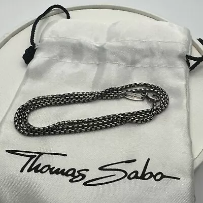 Genuine Thomas Sabo SS 45cm Medium Rounded Box Chain Oxidized Genuine • $49