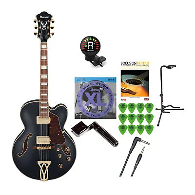 Ibanez AF Artcore 6 String Electric Guitar Black Flat Bundle • $499.99