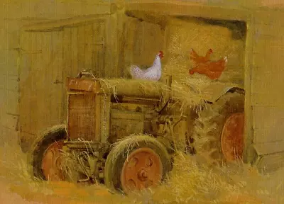 Retired Fordson Tractor  Book Print Of A  Painting By G. Beningfield      • £2.15