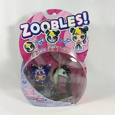 Zoobles Z-Girlz & Happitat Play Set (Moon) • £10.99