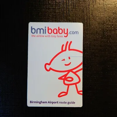 £3 • Buy Bmibaby Birmingham Airport Route Card
