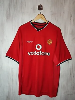 Manchester United 2000 2001 2002 Home Size XL Shirt Jersey Soccer Umbro Kit Tee • $99.95