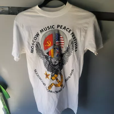 Moscow Music Peace Festival 1989 Tour Shirt-XL-Vintage • $299.99