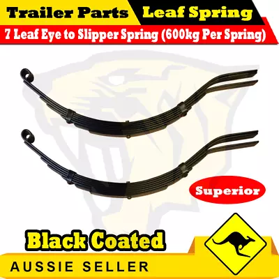 45x6mm 7 Leaf Eye & Slipper Trailer Spring (1350kg Rating) Painted X 1 Pair • $118