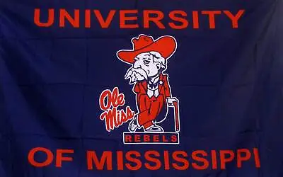 MISSISSIPPI REBELS 3'x5' POLY FLAG • $22.95