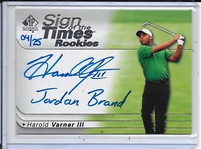 2021 SP Authentic Harold Varner III SOTT Inscriptions Auto # 4/25  Jordan Brand  • $100