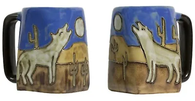 Mara Stoneware Mug - Howling Wolves 12 Oz. (511S4) Ships About May 1 • $22.95