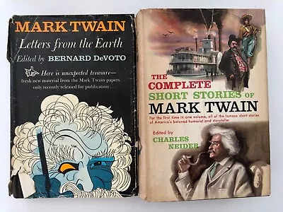 Mark Twain Lot: Letters From The Earth Edited/The Complete Short Stories • $32.99