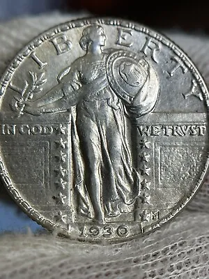 1930 Standing Liberty Quarter - CHOICE AU+ - Nearly FH - Rare Condition!  #71024 • $205