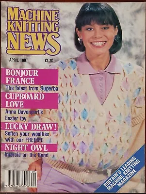 Machine Knitting News Pattern Magazine April 1991 Easter Ladies Owl Mens Toys • £6.49
