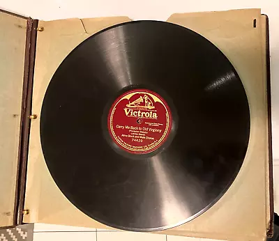 Victor Record Binder Ca. 1918 Victrola Victor Records Included 78 Rpm • $39.98