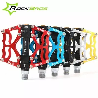 ROCKBROS New Mountain Bike Pedals Aluminum Alloy MTB Sealed Bearing Pedals 9/16  • $26.99