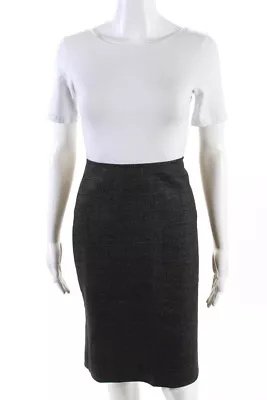 Ellen Tracy Womens Pencil Skirt Mahogany Brown Wool Size 4 • $2.99