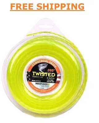 0.095 In Dia 100 Ft. L Twisted Trimmer Line | Maxpower X String Weedeater • $15.90
