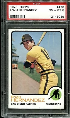 1973 Topps #438 Enzo Hernandez Psa 8 A3075801-039 • $14.99