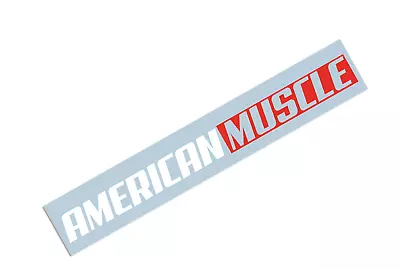 AMERICAN MUSCLE Windshield Banner Decal Sticker Graphic 2 Color Sticker • $17.99