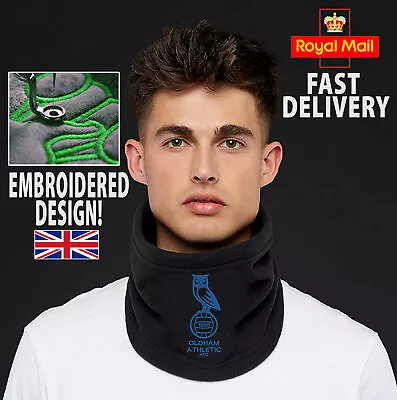 Oldham Embroidered Football Snood Neck Warmer Christmas Gift Bandana • £6.99