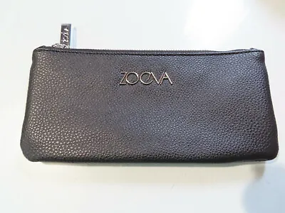 $8 • Buy Zoeva Make Up Bag PVC Black Faux Leather Brush Bag. Never Used. Purse Wallet