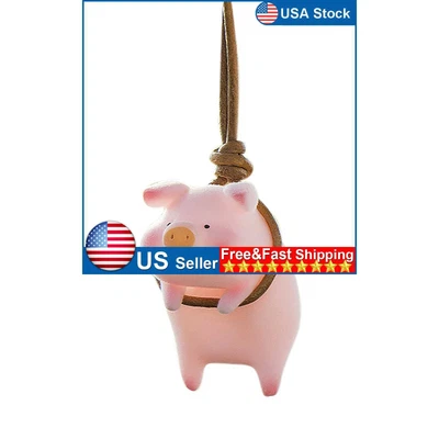 $8.26 • Buy Rear View Mirror Car Pendant Lucky Piggy Hanging Ornament Auto Interior Decor US
