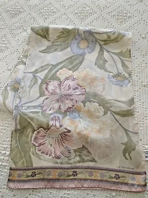 Vintage Designer LIZ CLAIBORNE 100% Silk Pastel Print  Scarf 10  X 52   • $13.50