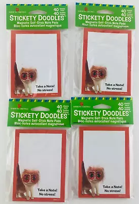 American Greetings Magnetic Self-stick Note Pads Set Of 4 Cat Under Stress • $3.99