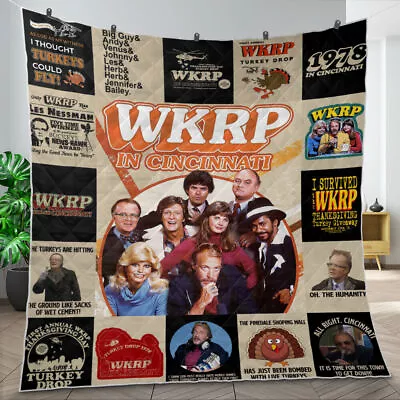 WKRP In Cincinnati Blanket TV Series Quilt 1978 In Cincinnati Quilt Blanket • $59.95