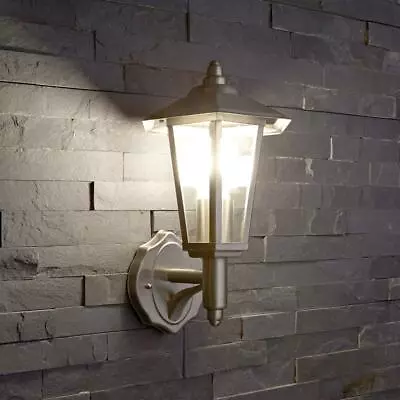 £14 • Buy Biard Stainless Steel Traditional Wall Lantern Light IP44 Outdoor Garden Porch