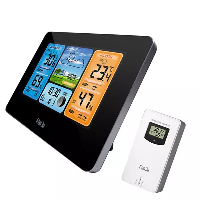 Digital LCD Indoor & Weather Station Calendar  Hygrometer M4S1 • $31.68
