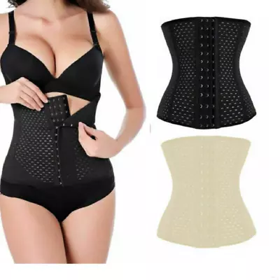 WAIST TRAINER CORSET Breathable Tummy Girdle Belt Body Sport Shaper Control U.K • £4.67