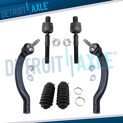 $39.66 • Buy 6pc Inner & Outer Tie Rod + Rack & Pinion Boot For 2001 - 2006 Volvo S60 S80 V70