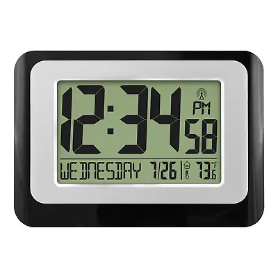 W88631 La Crosse Technology Atomic Digital Wall Clock With IN Temp - Open Box • $24.95