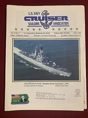 U.S Navy Cruiser Sailors Association Magazines / Lambeau Field / USS Flint Texas • $12.95