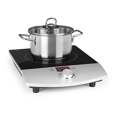 Induction Cooker Single 1 Ring Electric Induction Hob Range Cooker Timer Silver • £65.99