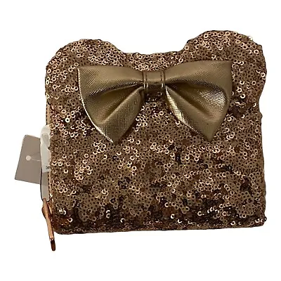 Loungefly Disney Rose Gold Sequined Minnie Mouse Wallet  • $59.95