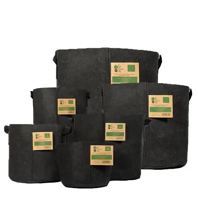 Hydroponics Fabric Pot Breathable Plant Pots Container Grow Bag Root Boosting • £4