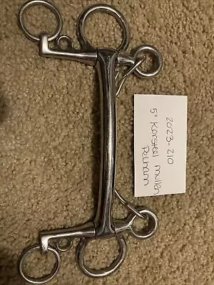 5” Korsteel Mullen Mouth Pelham Horse Bit - Used • $24.99